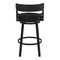 Armen Living Titana 26" Counter Height Metal Swivel Barstool in Ford Black Pu and Black Finish 721535746903 - alternate 6